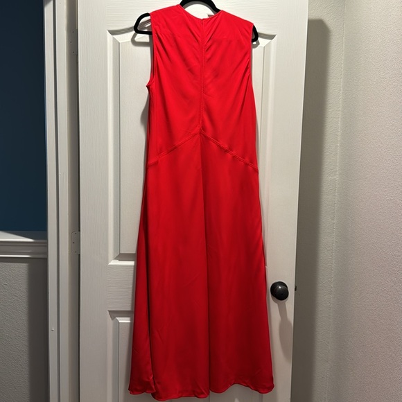 Zara red sleeveless maxi dress with pockets - Picture 5 of 7